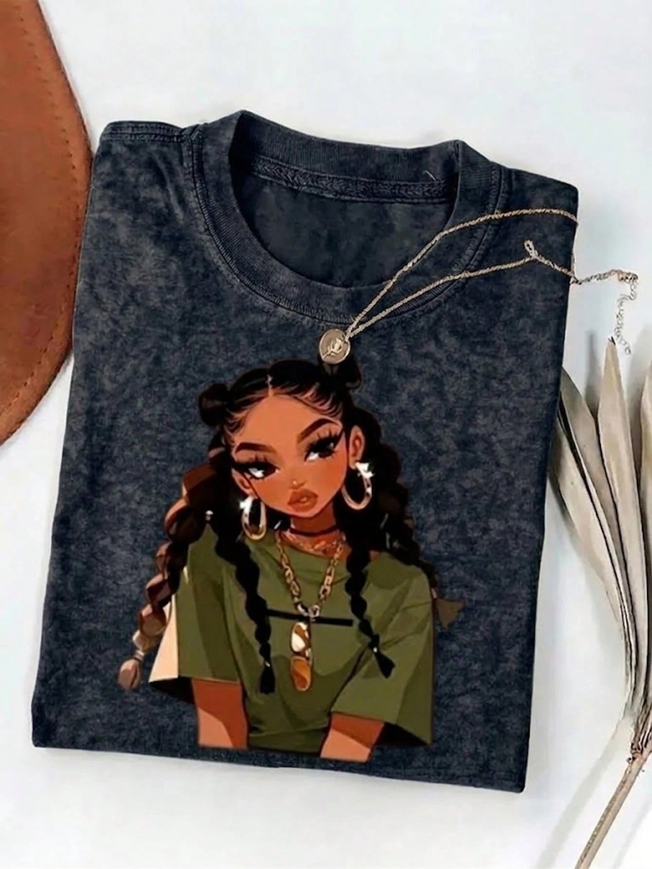 Women's Casual Retro Graphic Print Short Sleeve T-Shirt