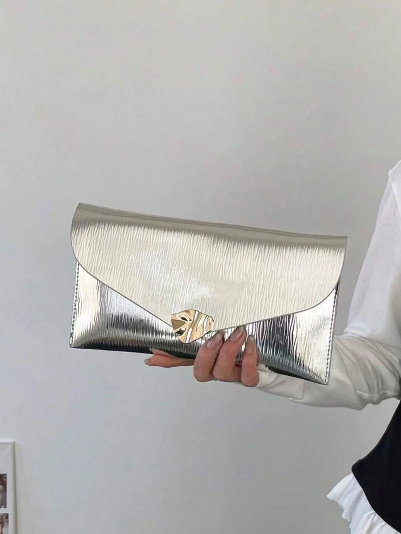 Women's Fashion Colorful Plaid Square Clutch Bag