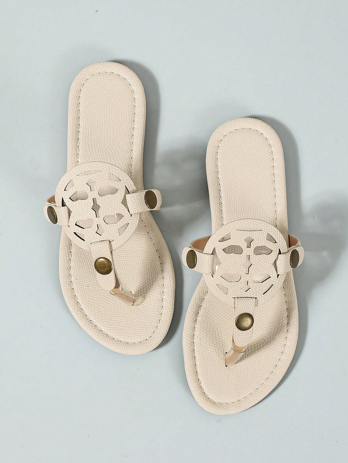 Women's Casual Flat Woven Roman Slide Sandals