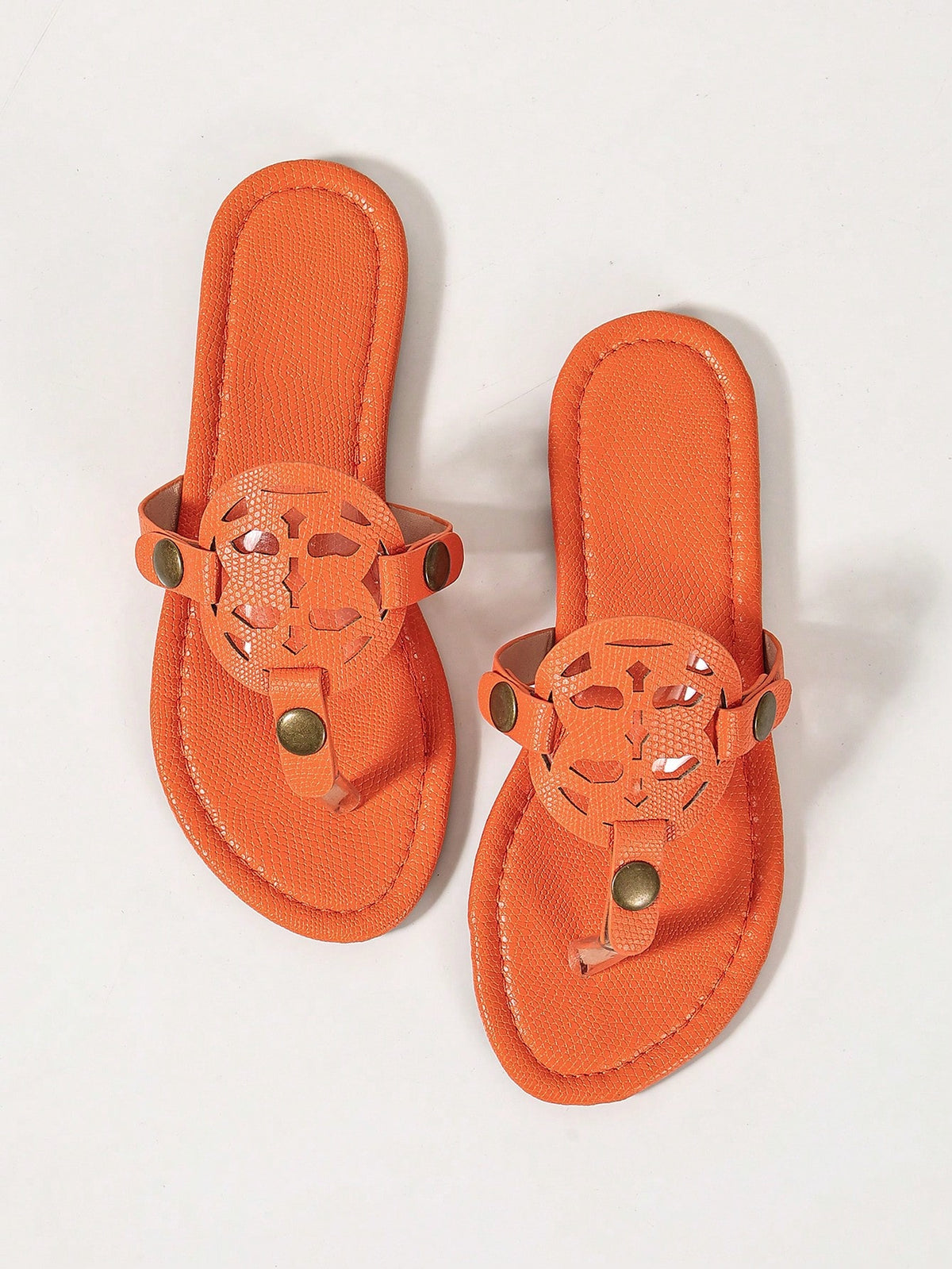 Women's Casual Woven Flat Roman Slide Sandals