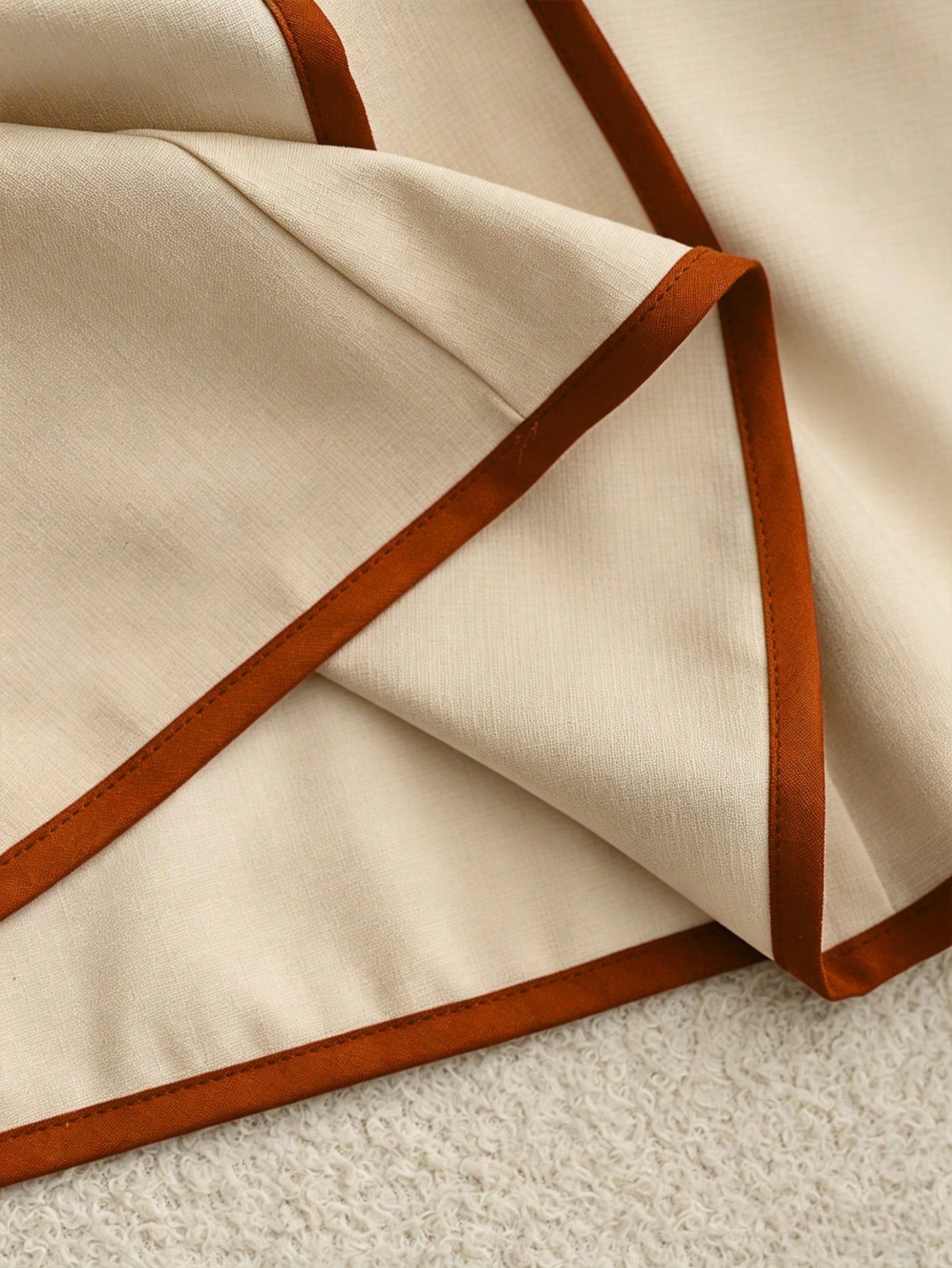 Women's Colorblock Trim Bow Decor Sleeveless Summer Top Khaki