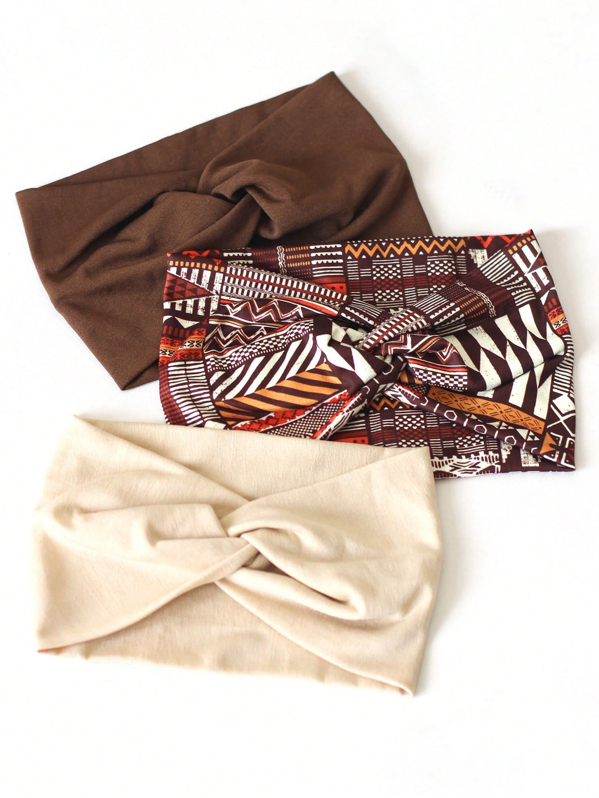 Women's Bohemian Wide Cross Headband Set