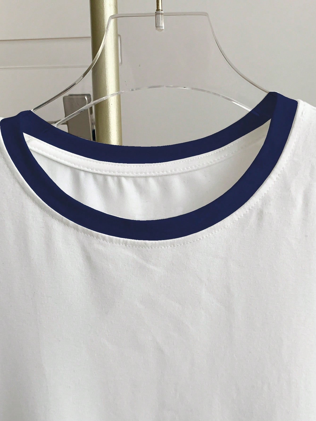 Women's Color Block Striped Heart Print Round Neck Short Sleeve T-Shirt