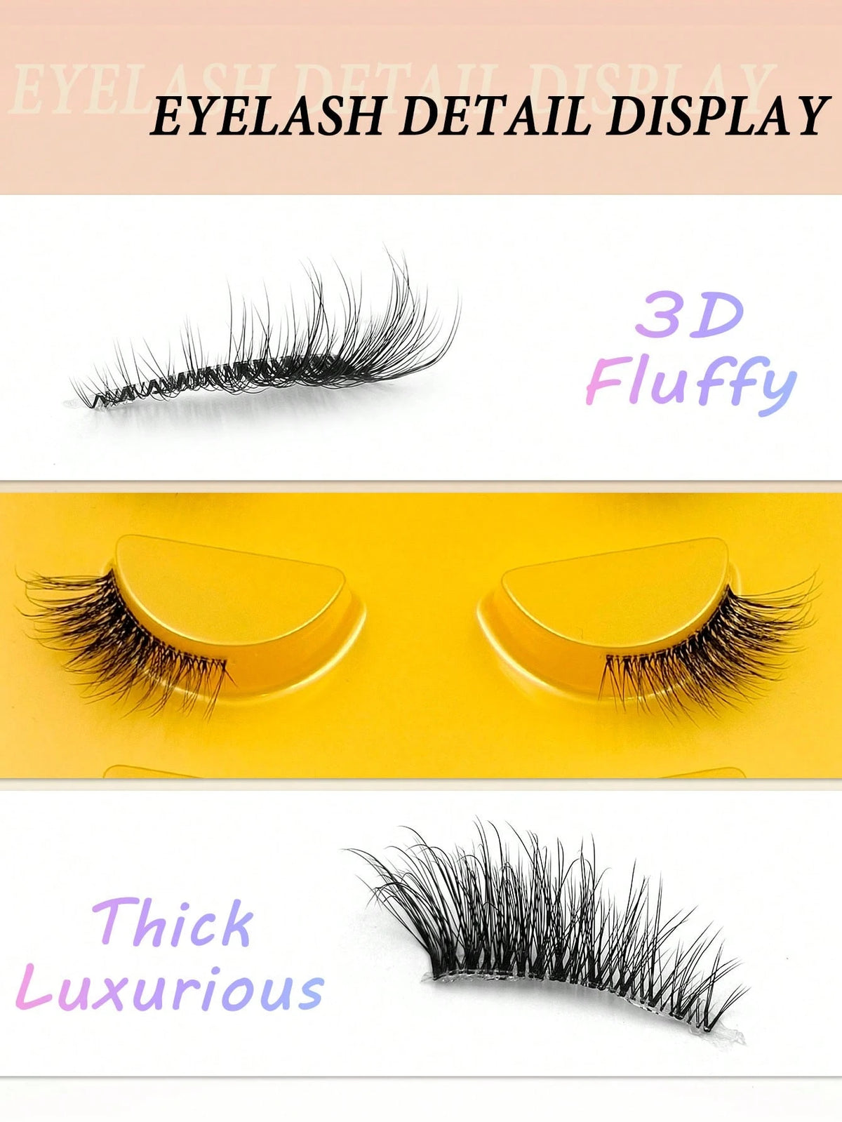 Women's 5-Pair Natural Soft Half Cat Eye False Eyelash Set