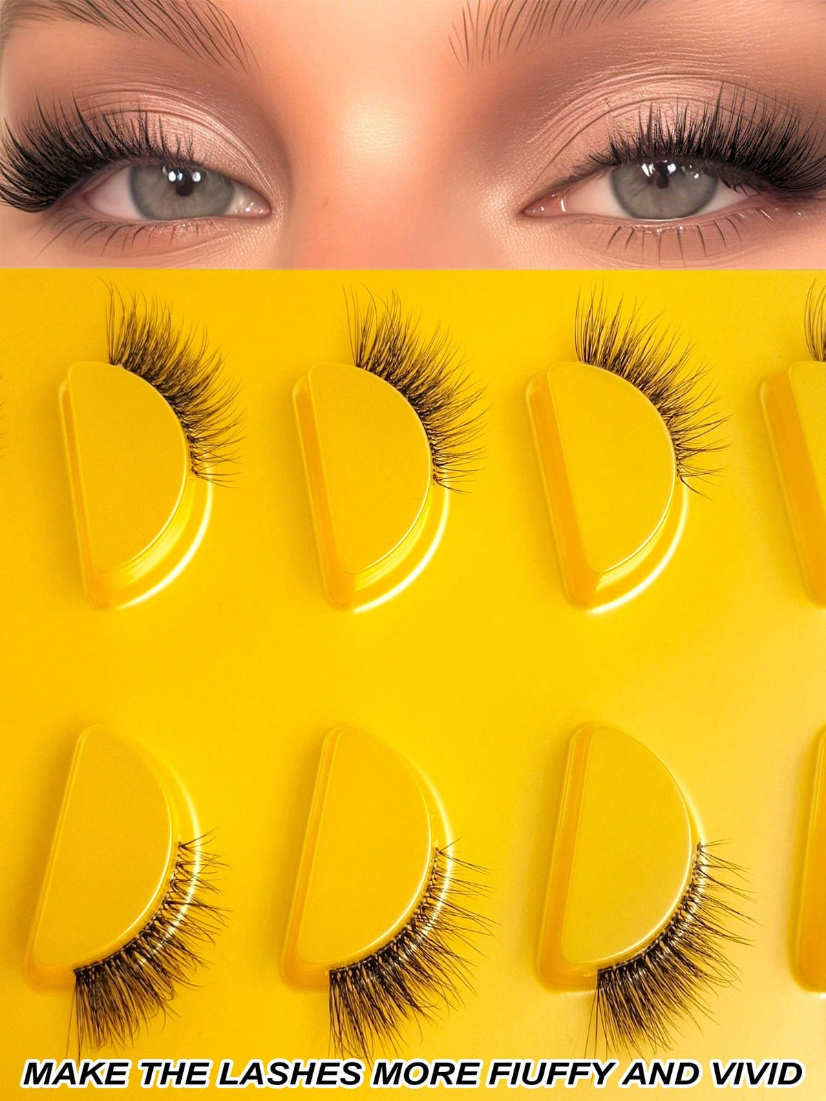Women's 5-Pair Natural Soft Half Cat Eye False Eyelash Set
