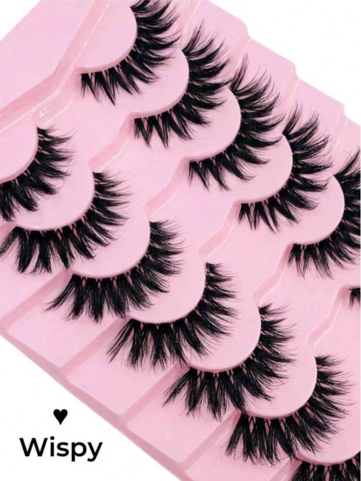 Women's 7 Pairs 3D Faux Mink Cat Eye False Eyelashes Set