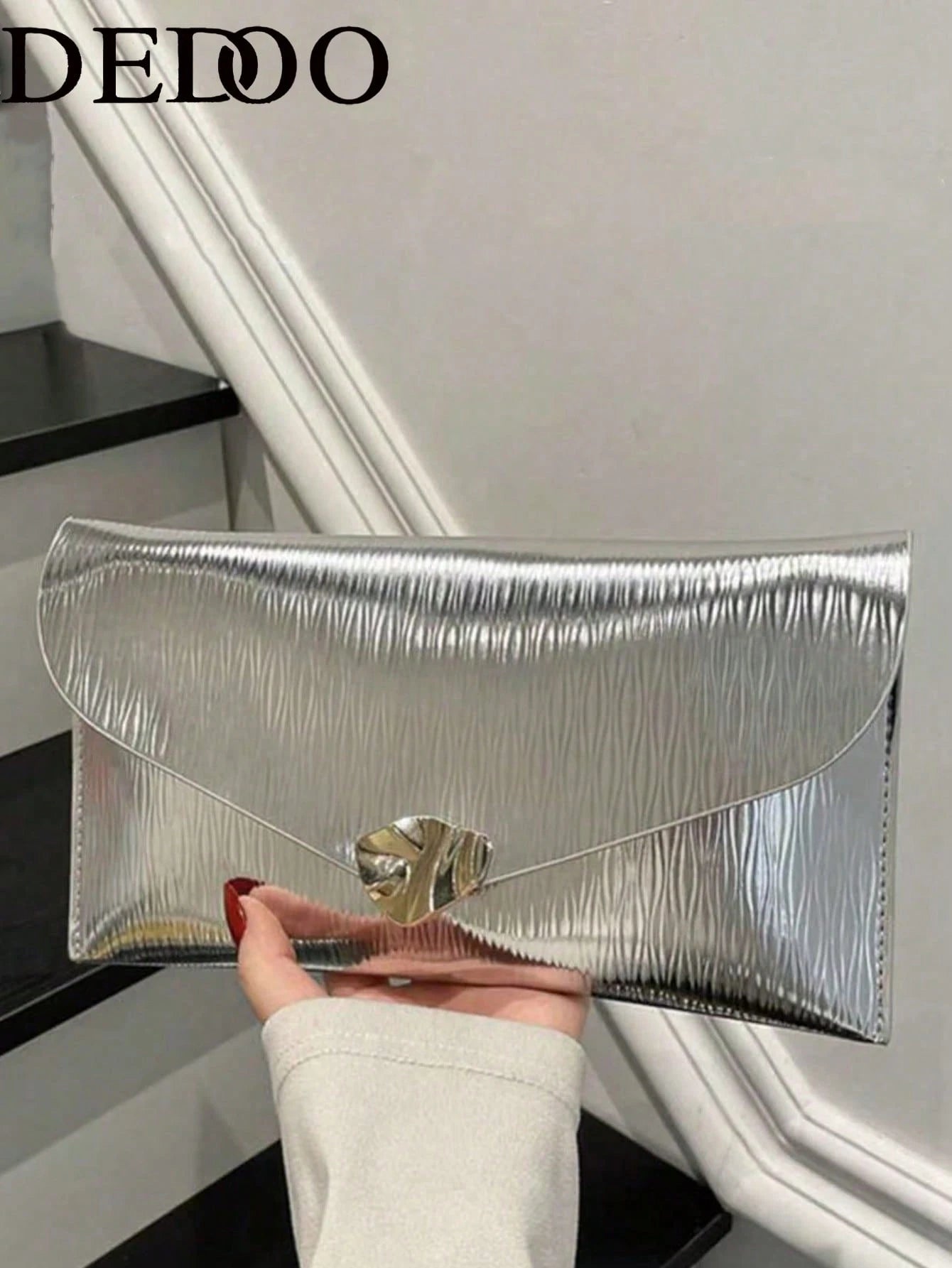 Women's Fashion Colorful Plaid Square Clutch Bag
