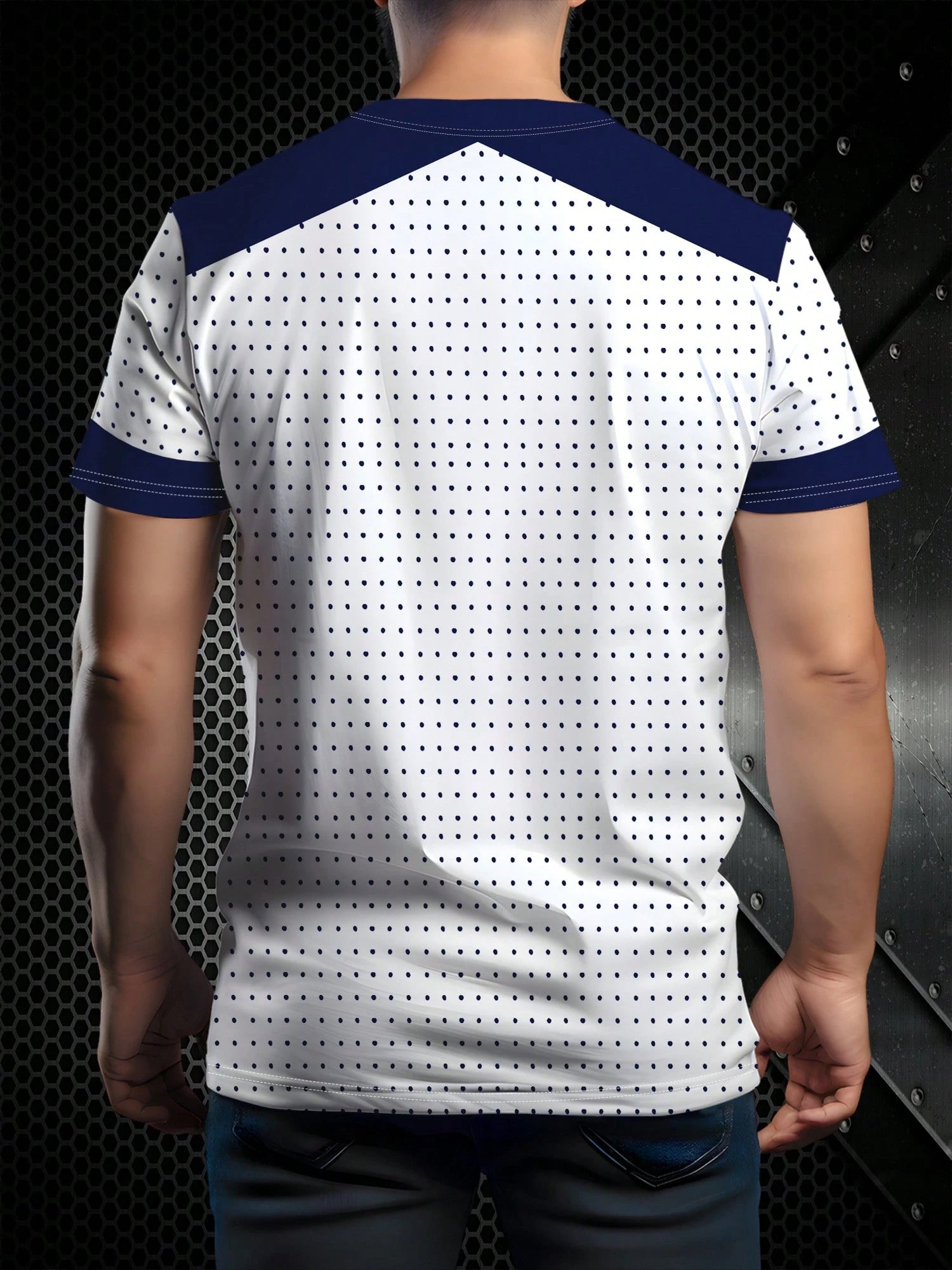 Men's Casual Colorblock Round Neck Short Sleeve T-Shirt