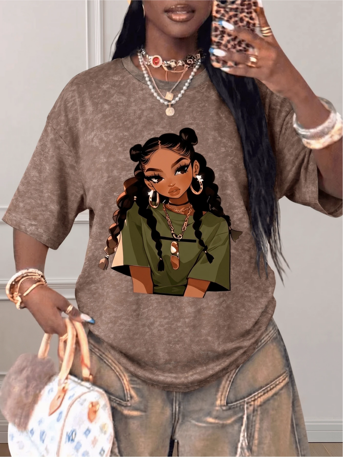 Women's Vintage Graphic Short Sleeve T-Shirt