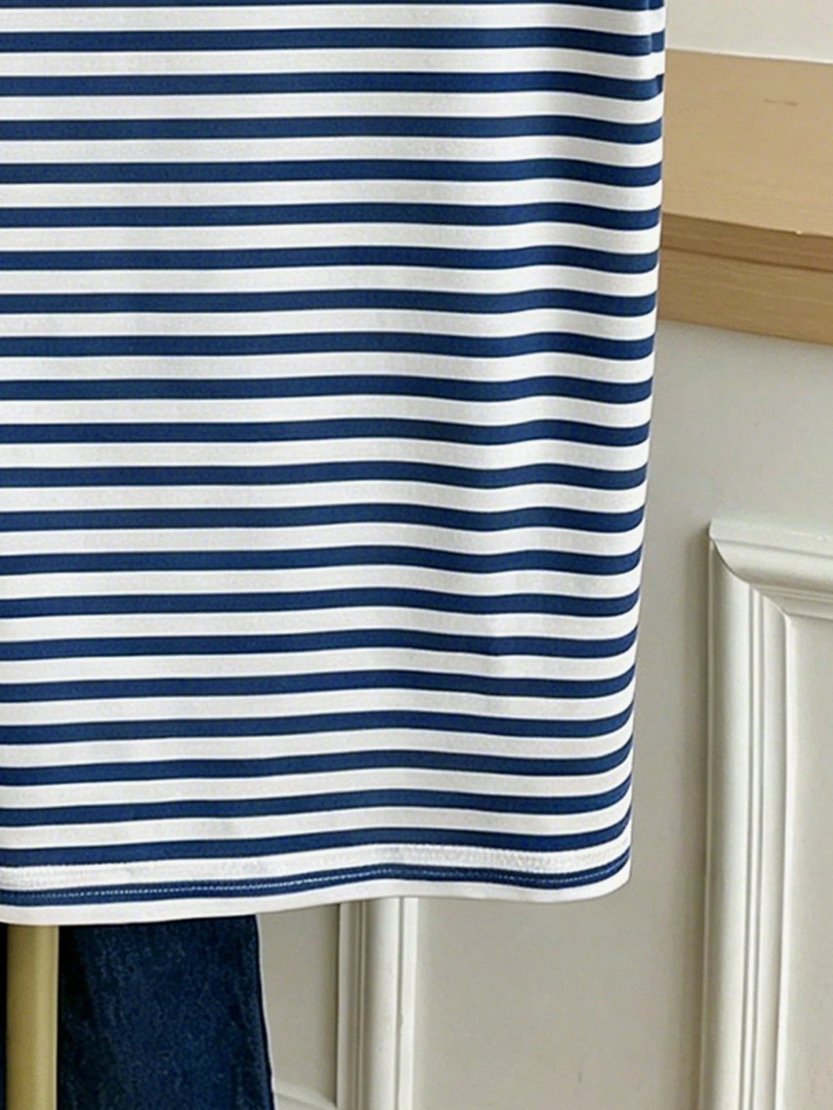 Women's Casual Colorblock Striped Crewneck Short Sleeve T-Shirt