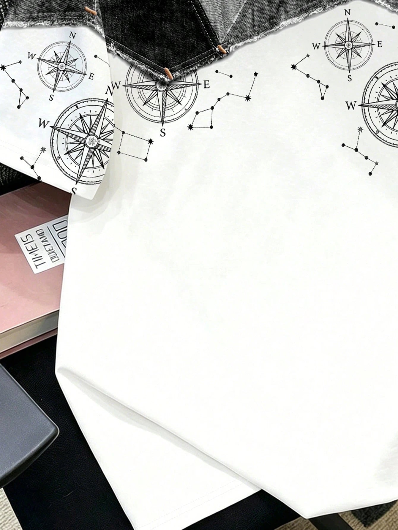 Men's Patterned Casual Crew Neck Short Sleeve T-Shirt