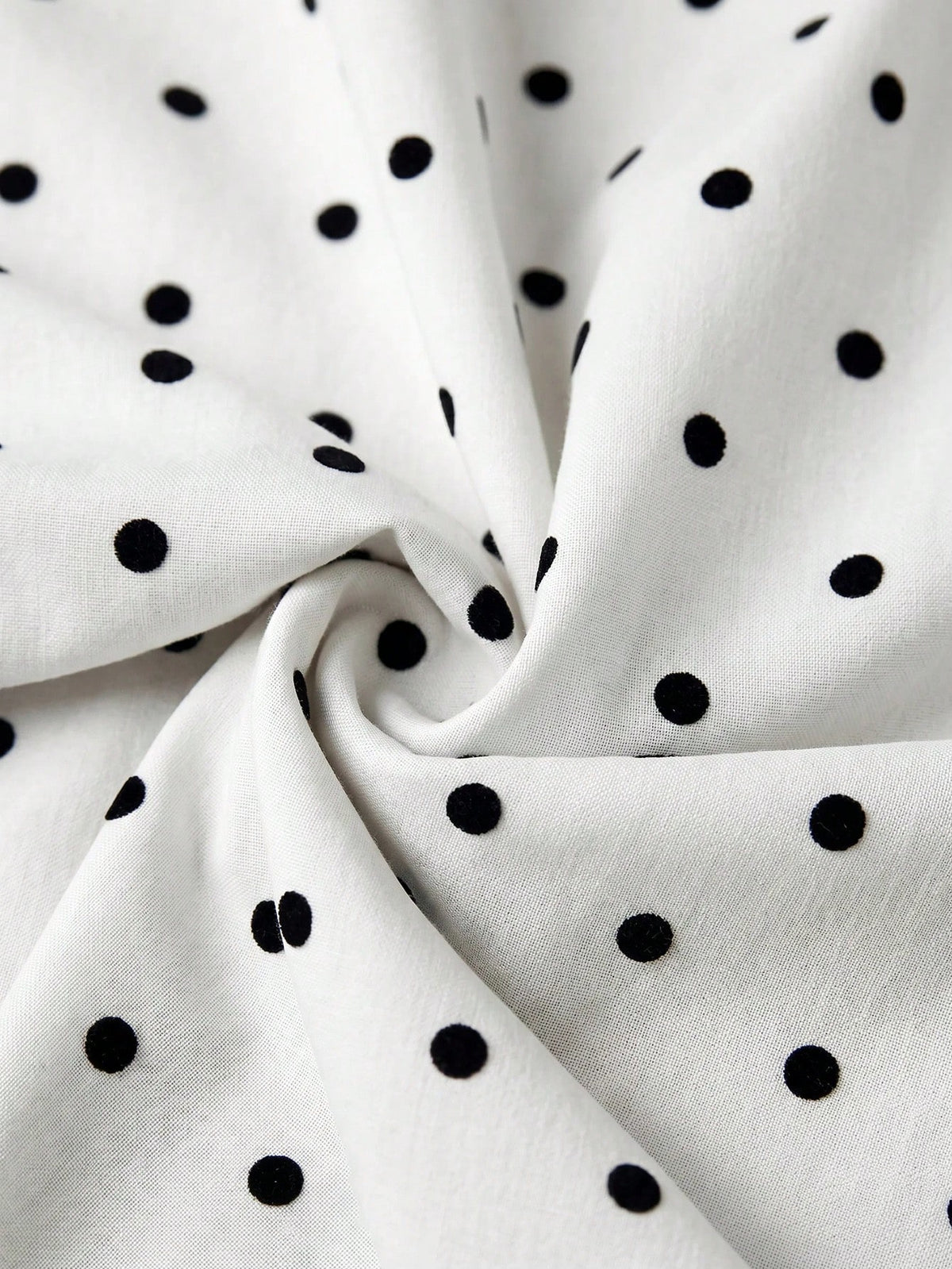 Women's Elegant Polka Dot Fitted Long Sleeve T-Shirt