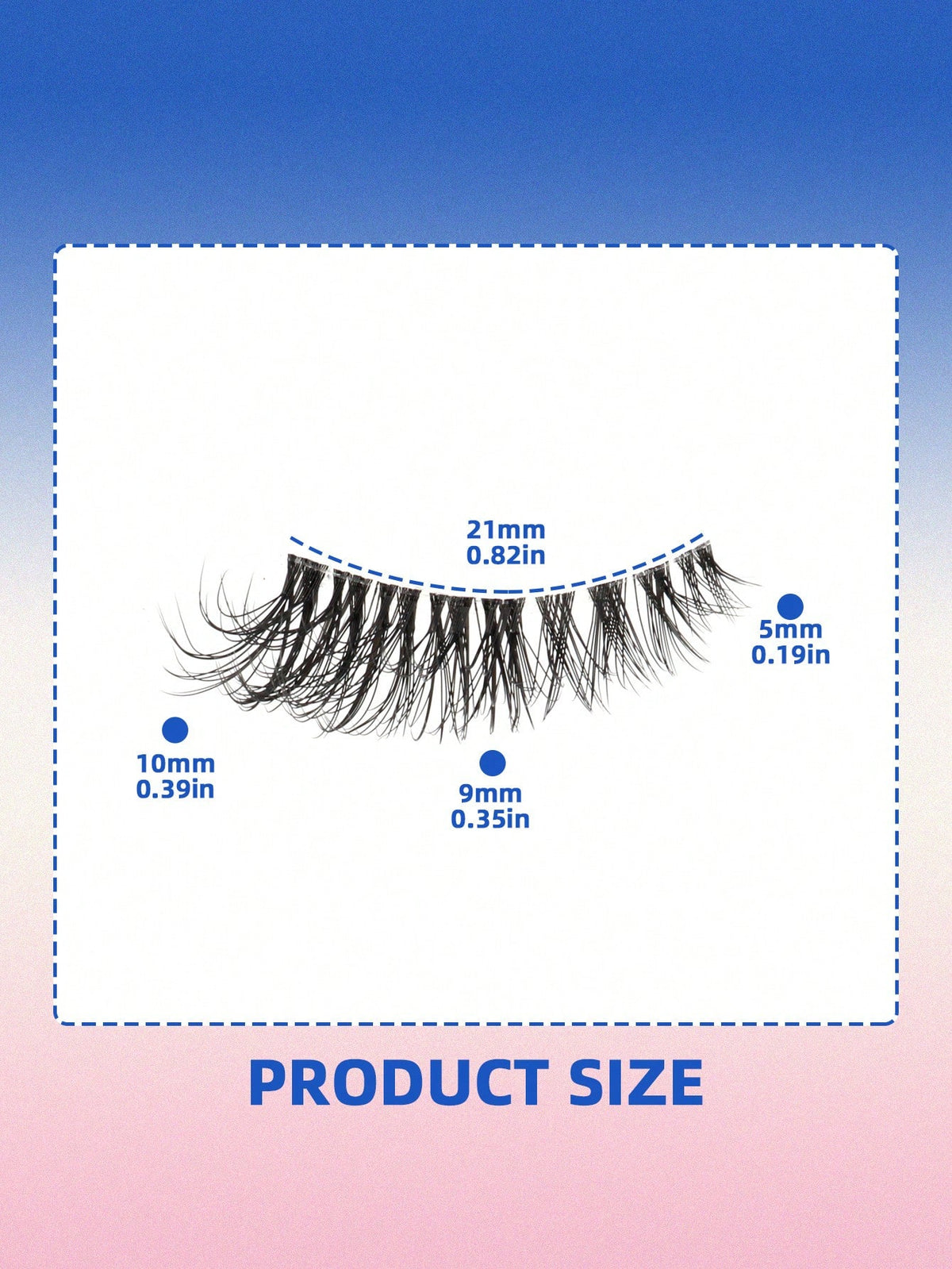 Women's 10 Pairs Half Eye 3D Faux Mink Natural Fluffy False Eyelashes