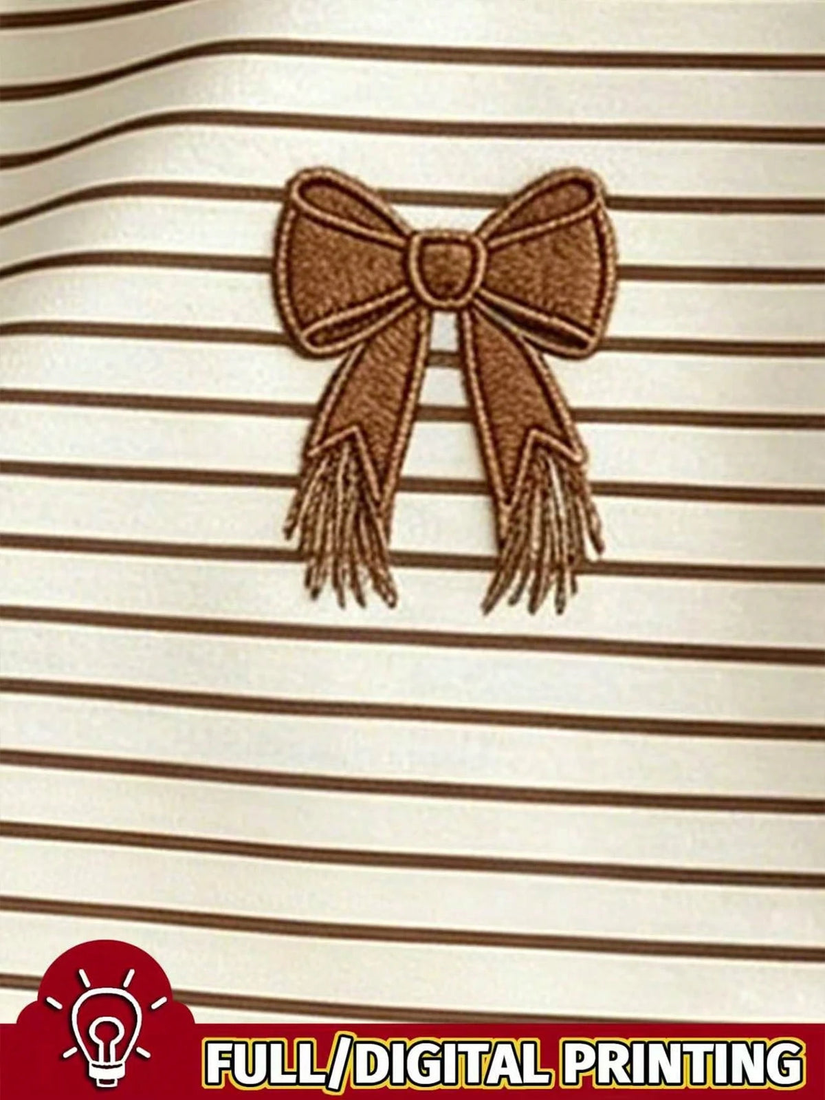 Women's Slim Fit Short Sleeve Digital Print Polo Shirt