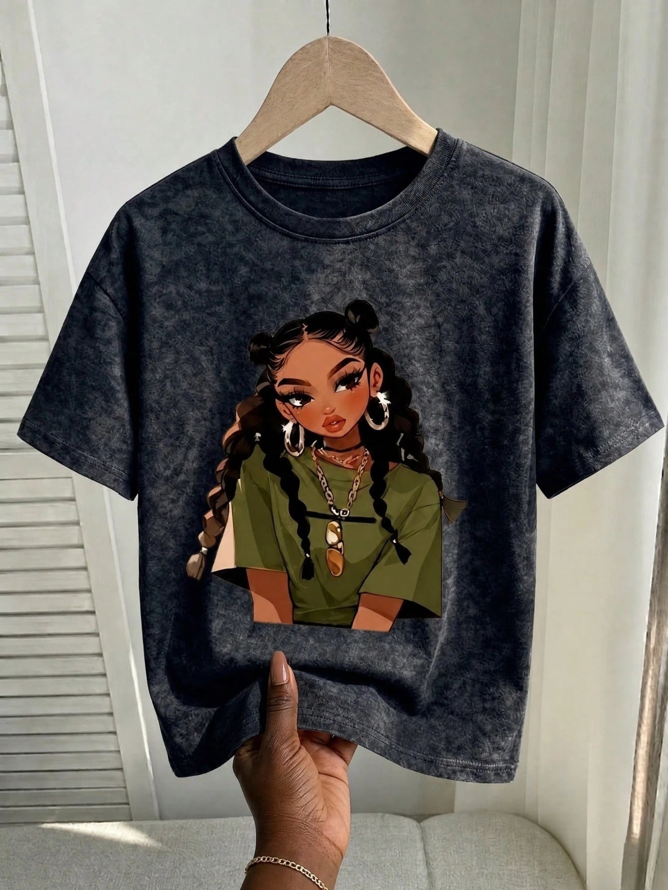 Women's Casual Retro Graphic Print Short Sleeve T-Shirt