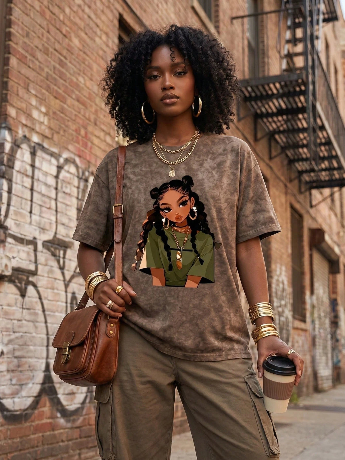 Women's Vintage Graphic Short Sleeve T-Shirt