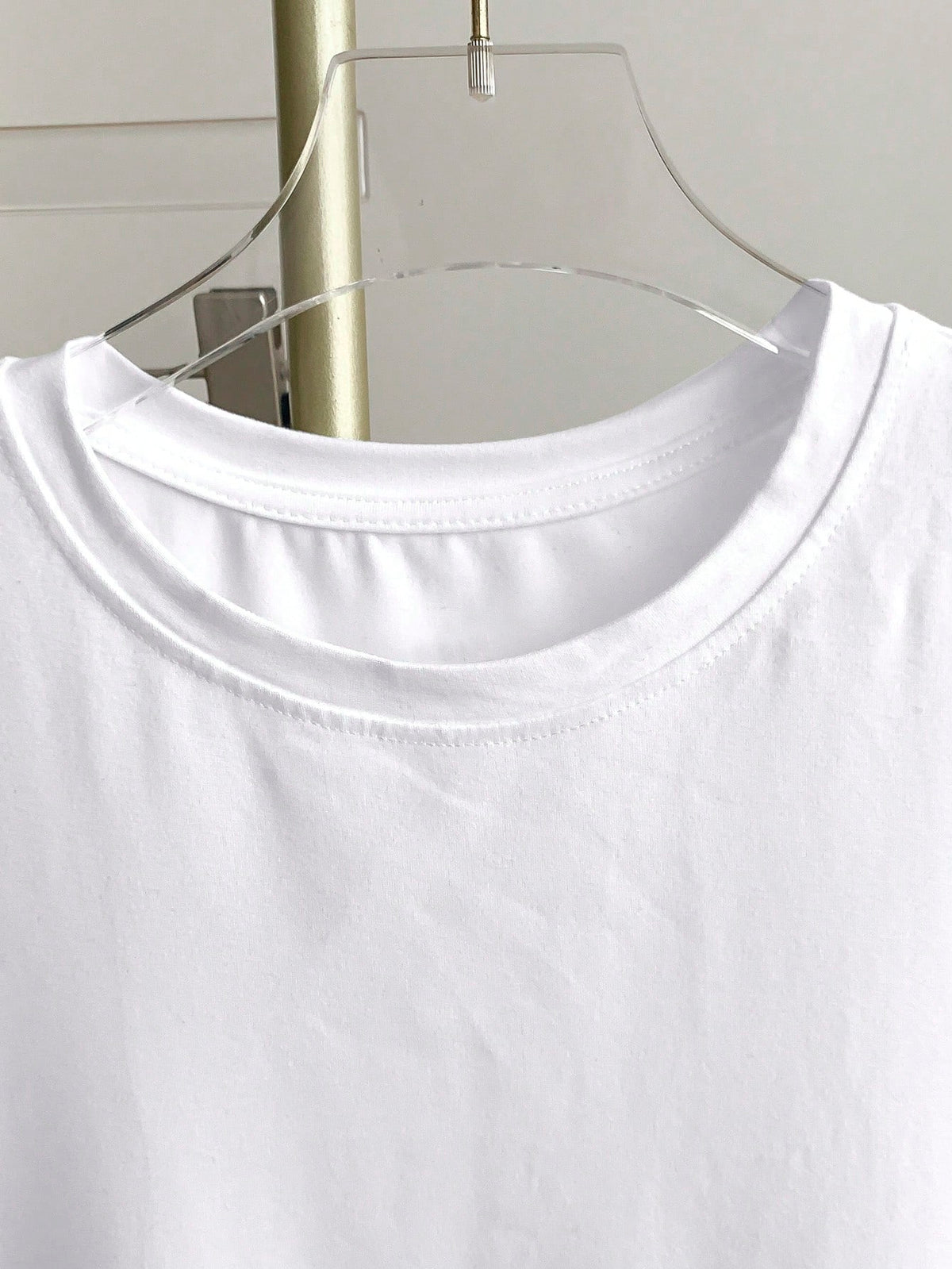 Women's Striped Patchwork Crew Neck T-Shirt