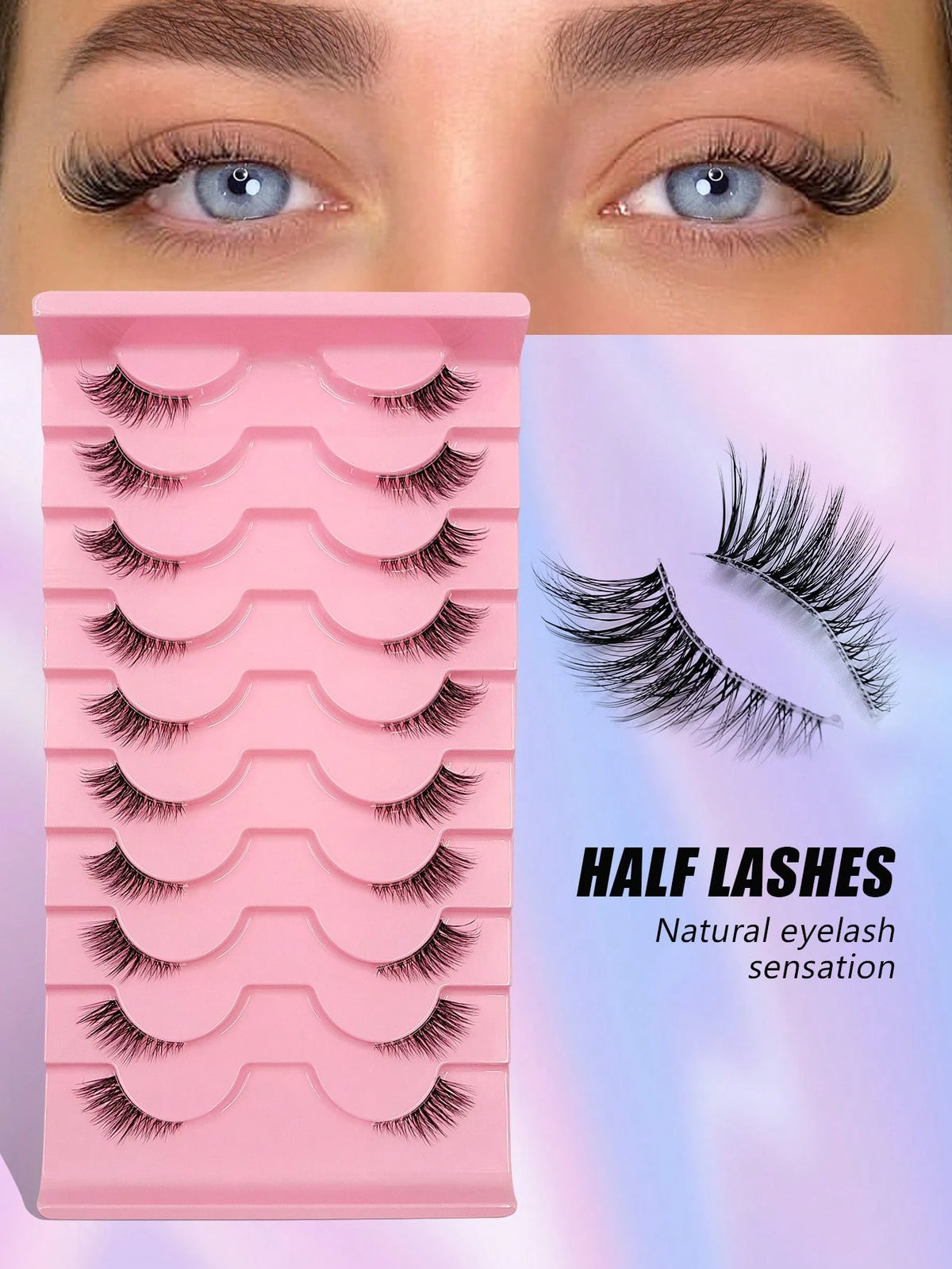 Women's Wispy Cat Eye Half Lashes Set