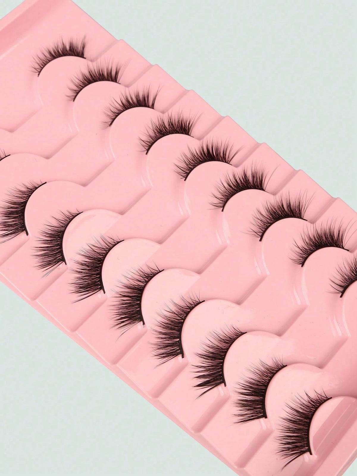Women's 10 Pairs Natural Crisscross Cat Eye False Eyelashes Set