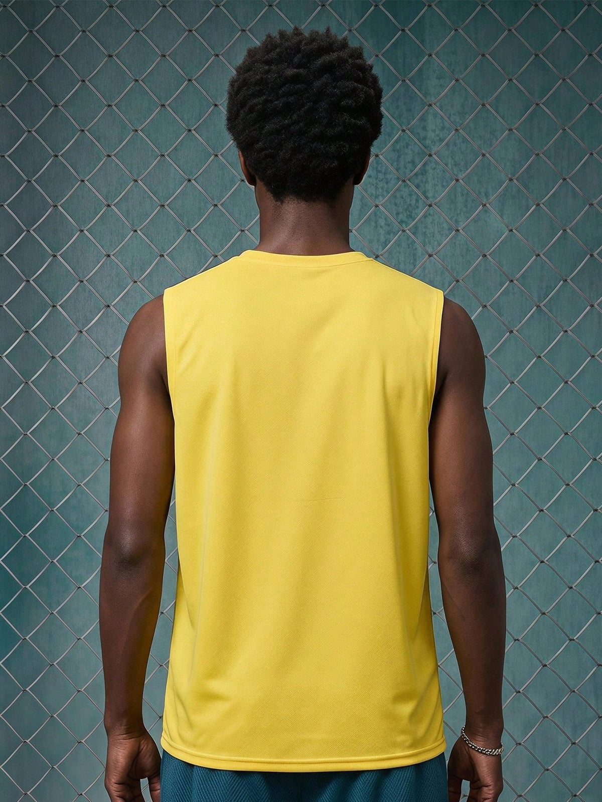 Men's Retro Brazil Football Sports Tank Top