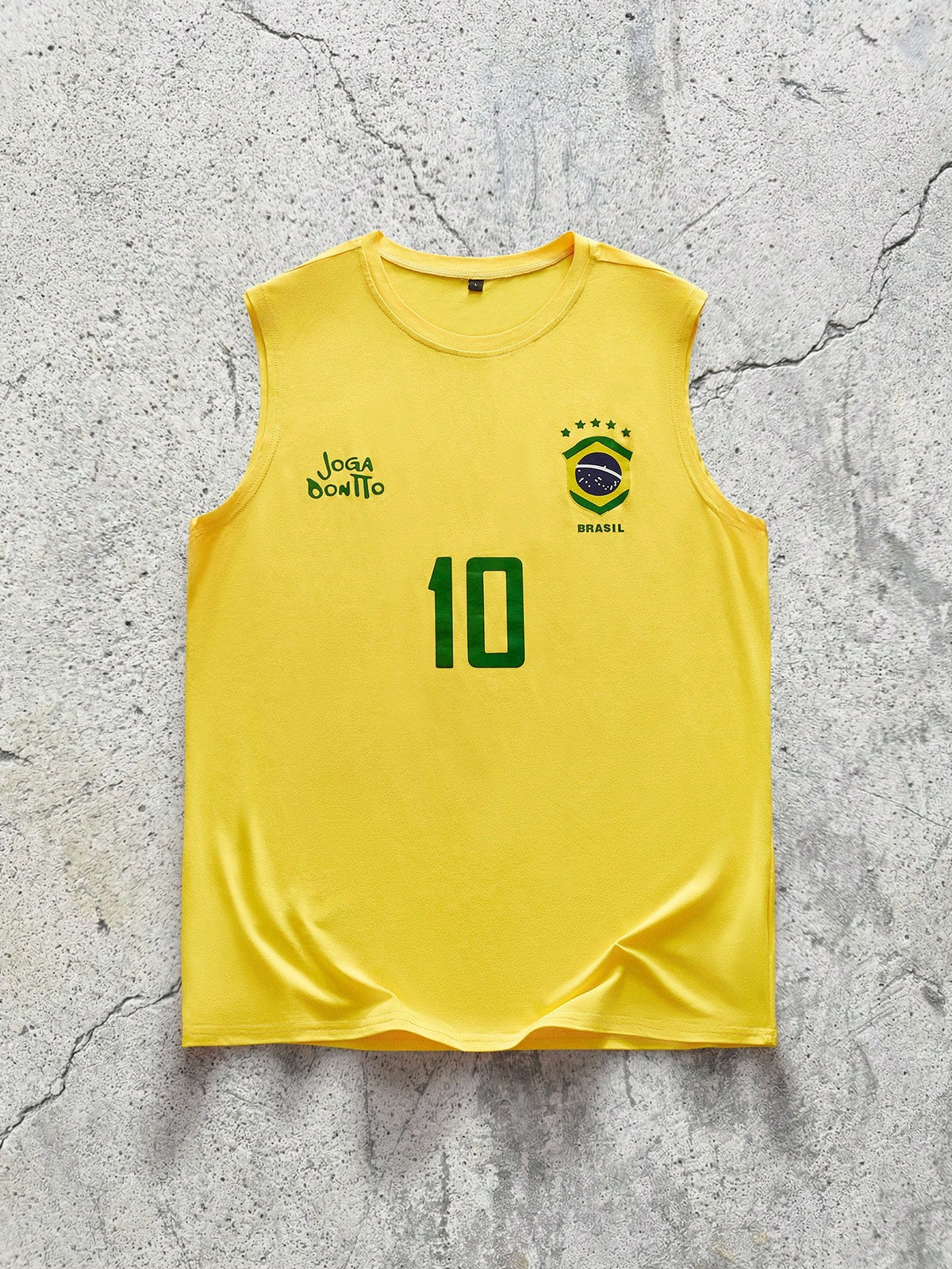Men's Retro Brazil Football Sports Tank Top