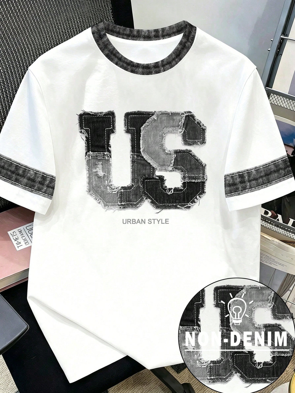 Men's Letter Print Hip-Hop Casual T-Shirt