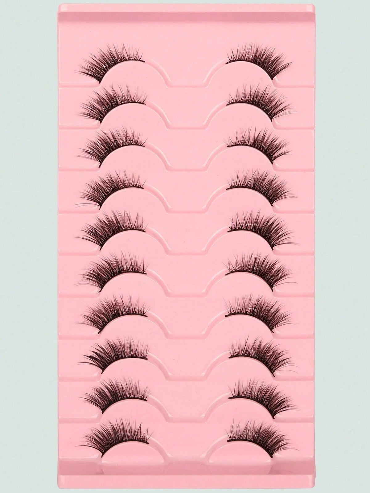 Women's 10-Pair Cat Eye Natural Criss-Cross False Eyelash Set