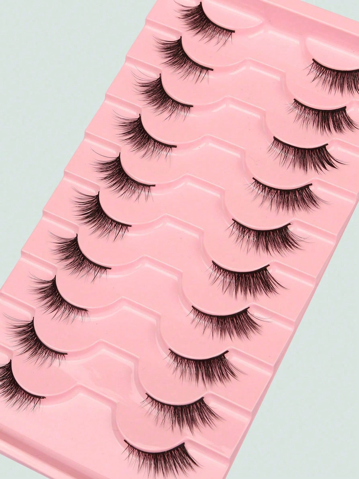 Women's 10-Pair Cat Eye Natural Criss-Cross False Eyelash Set