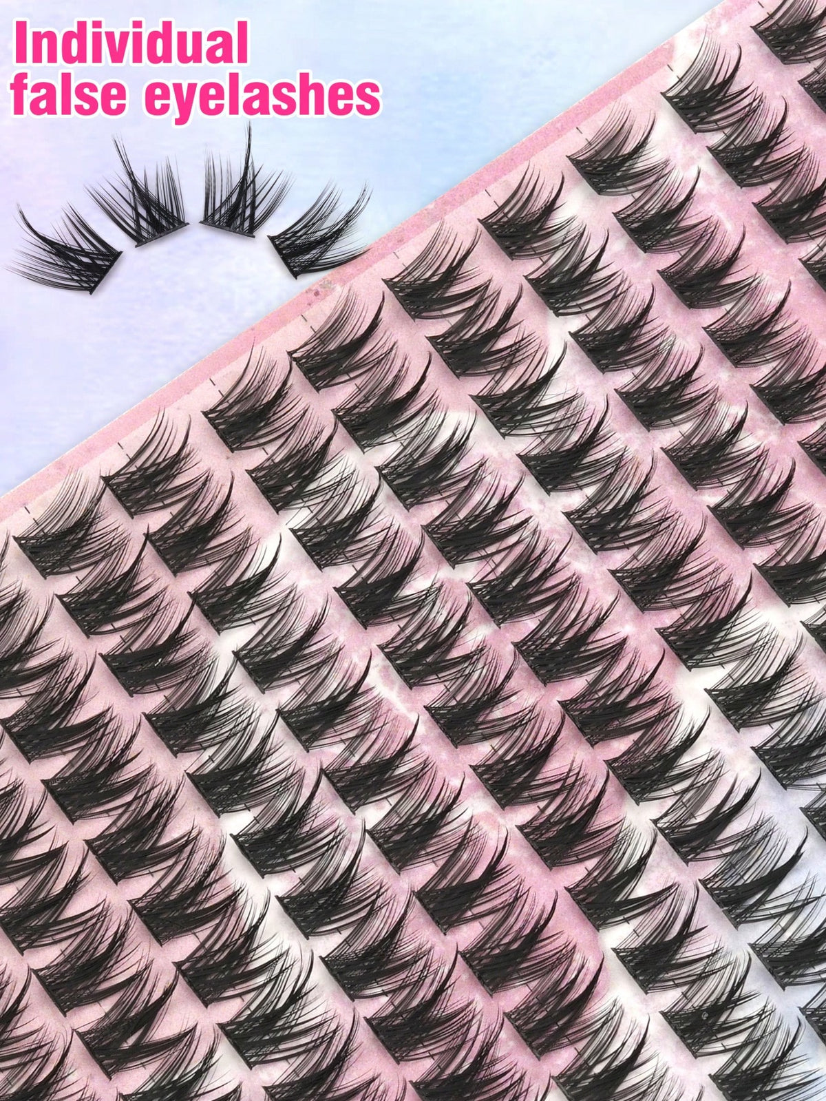Women's 156 Clusters Fluffy False Eyelashes Set