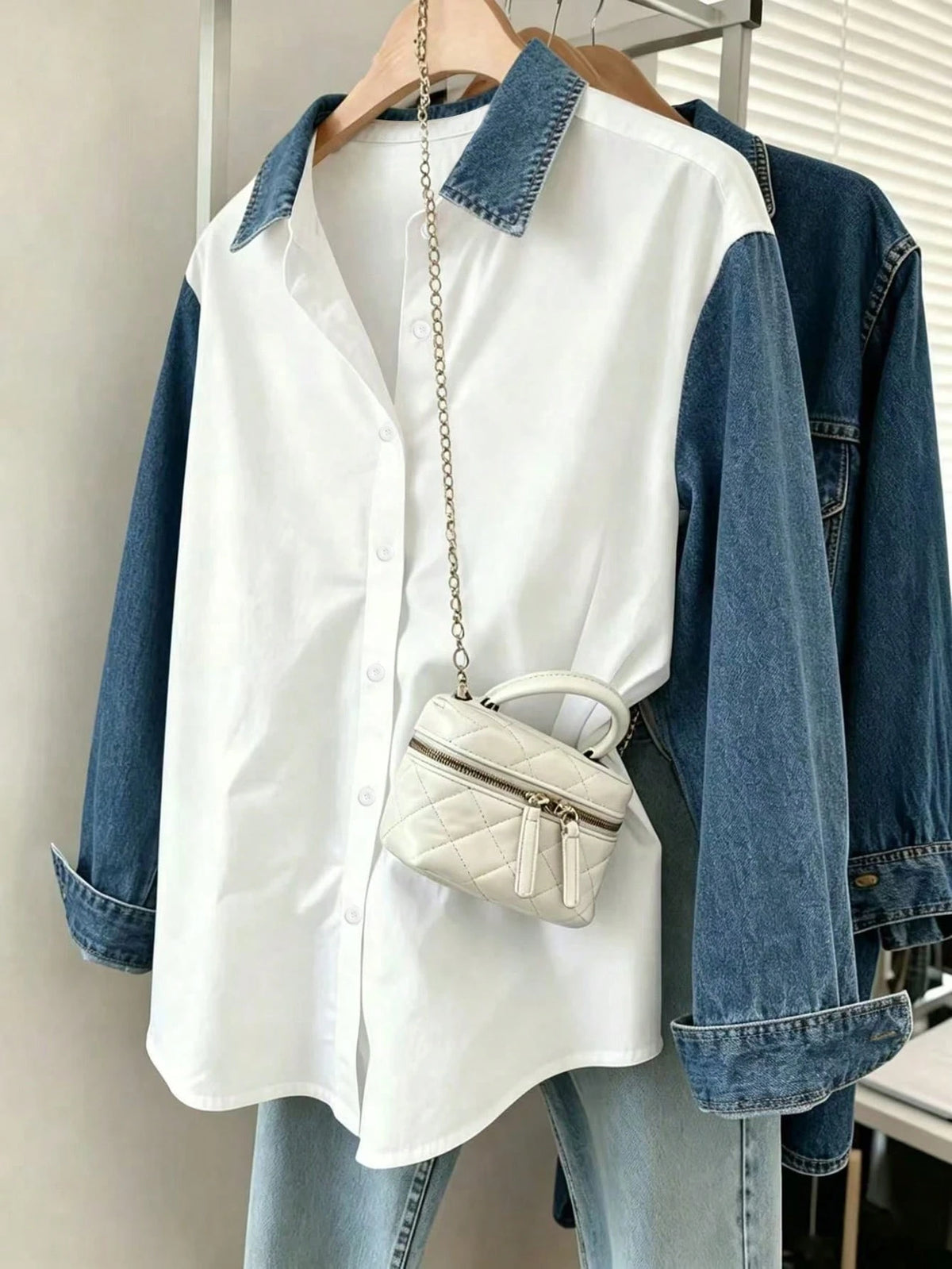 Women's Digital Print Loose Casual Long Sleeve Shirt