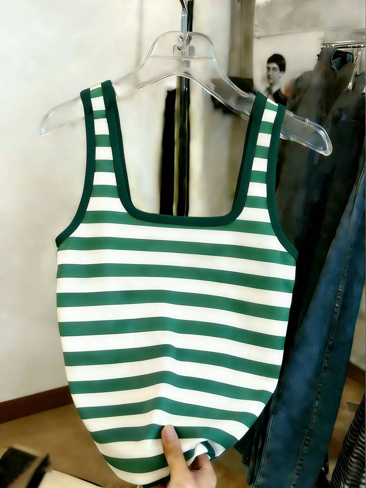 Women's Shrimp Print Fitted Tank Top Multicolor