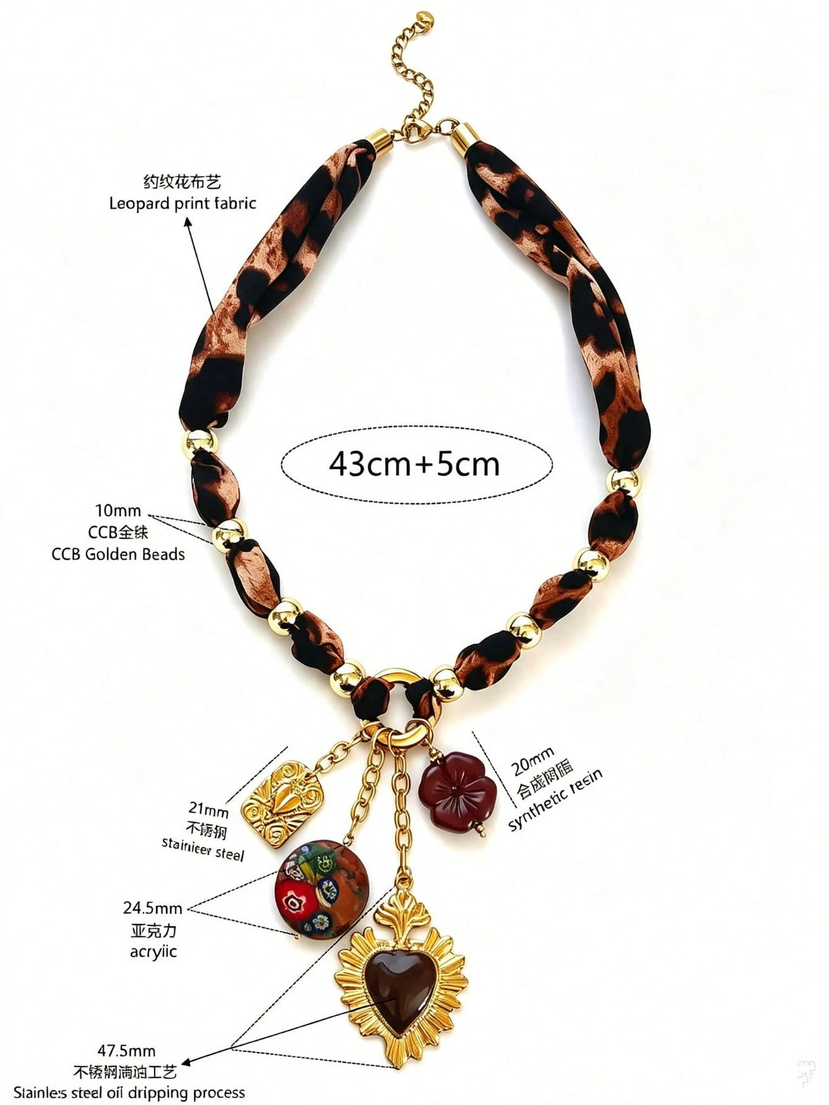 Women's Vintage Gold Stainless Steel Heart Sunflower Pendant Necklace
