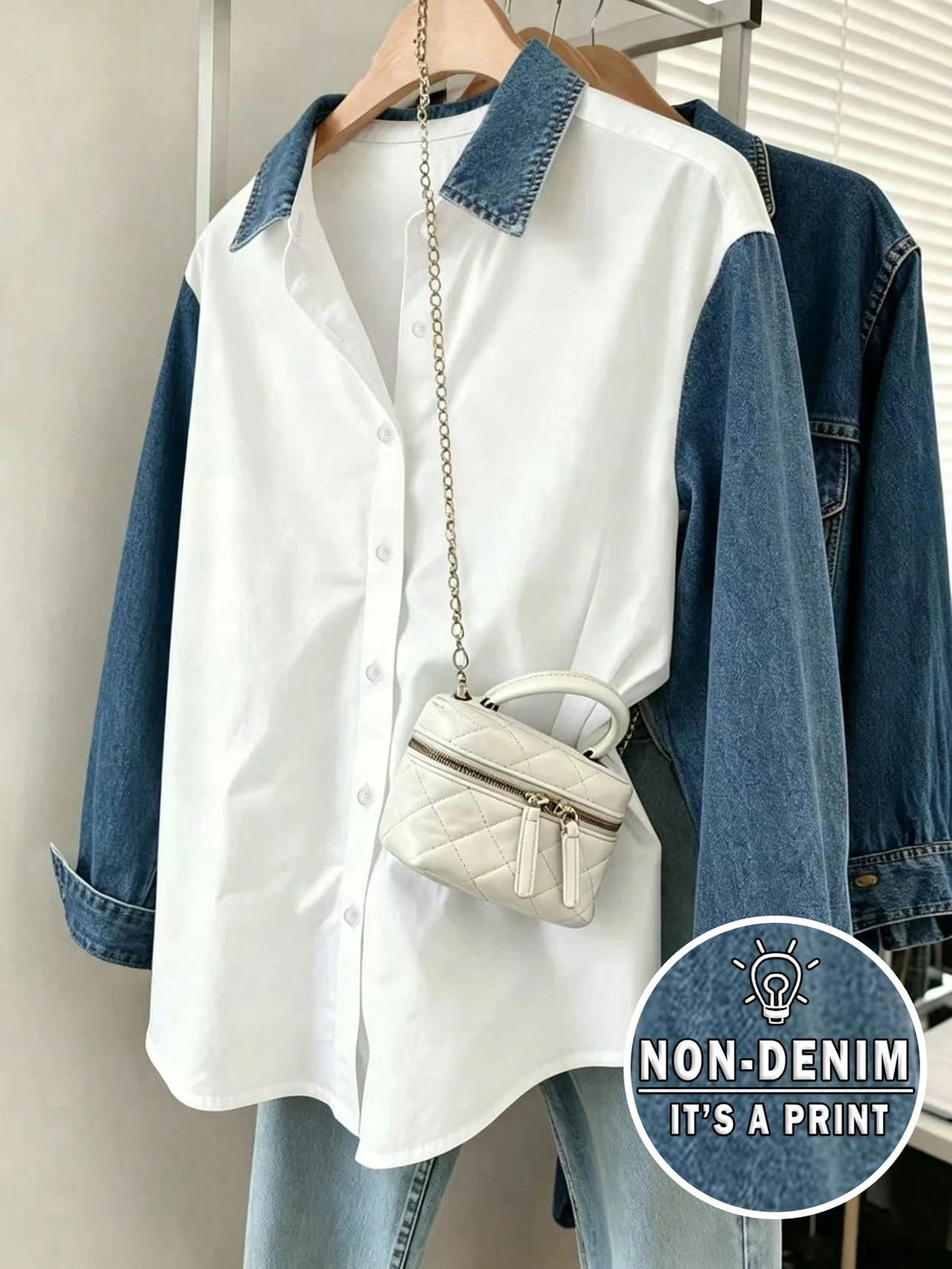 Women's Digital Print Loose Casual Long Sleeve Shirt