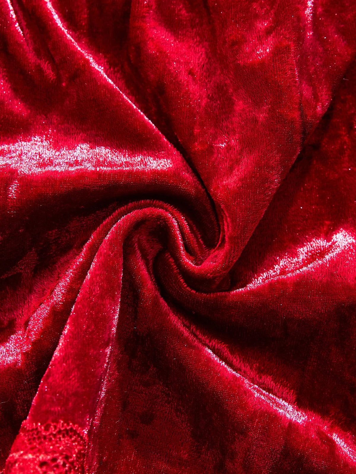 Women's Velvet V-Neck Cami Top and Shorts Pajama Set