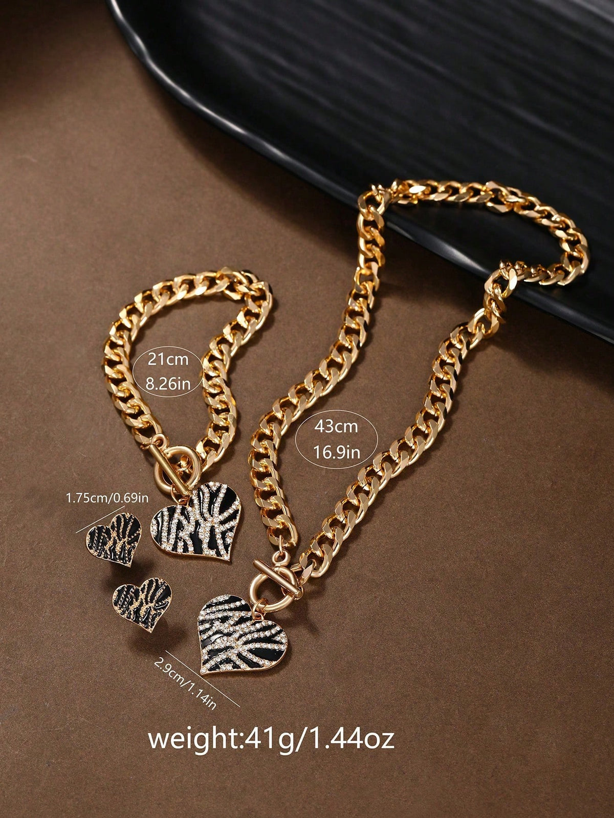Women's Elegant Quartz Watch and Jewelry Set