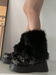 Women's Thick Faux Plush Leg Warmer Set