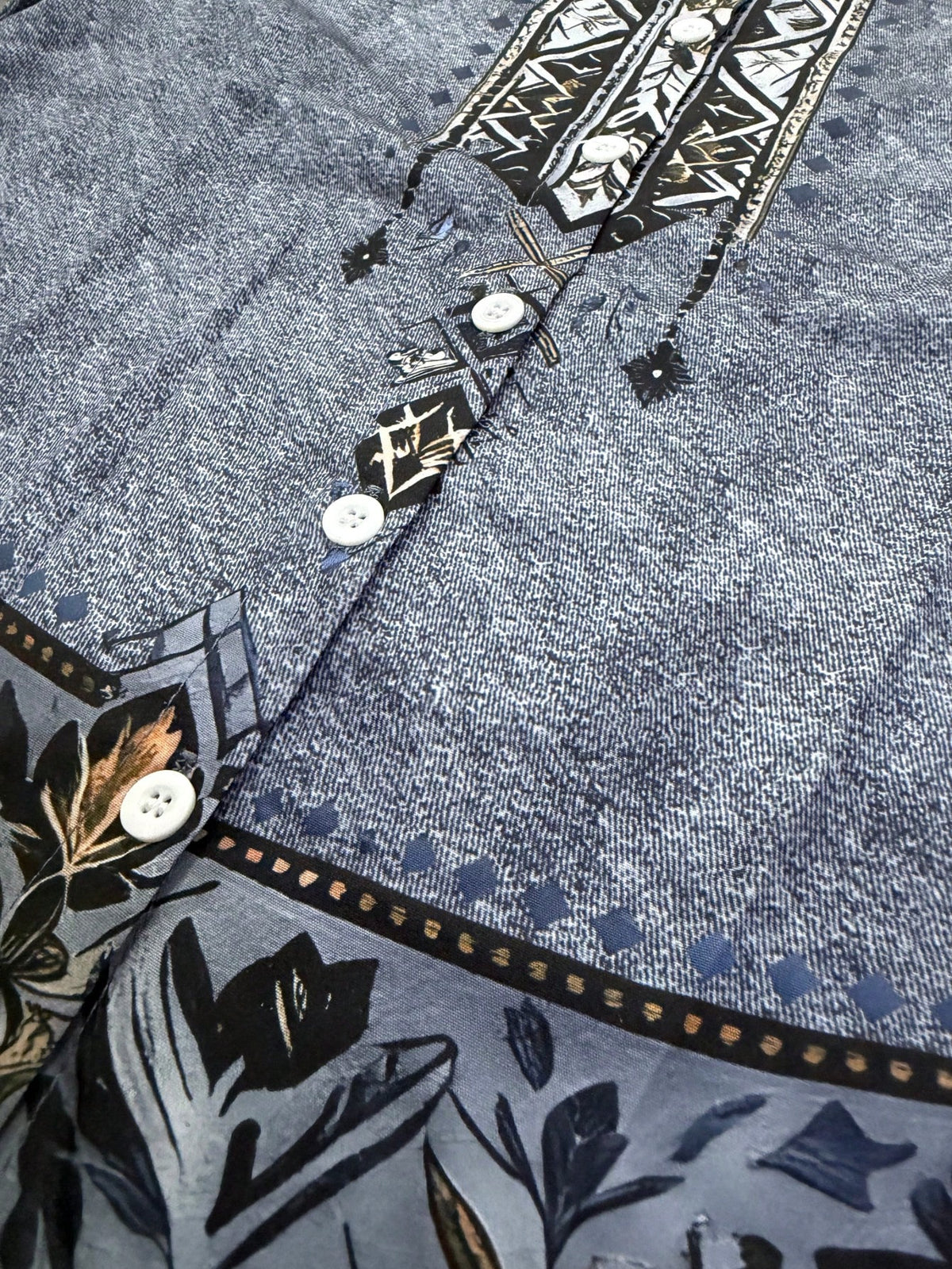 Women's Bohemian Floral Long Sleeve Shirt