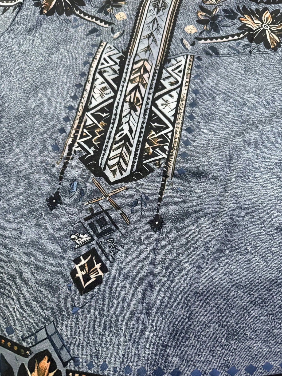 Women's Bohemian Floral Long Sleeve Shirt