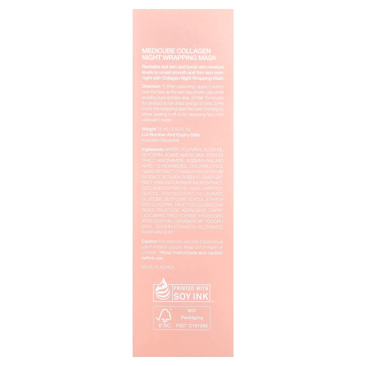 Medicube Collagen Night Wrapping Mask 75ml