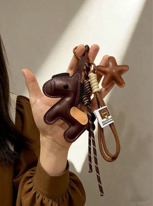 Shein Handmade Anchor & Red Horseshoe Mini Golf Club Keychain Bag Charm >