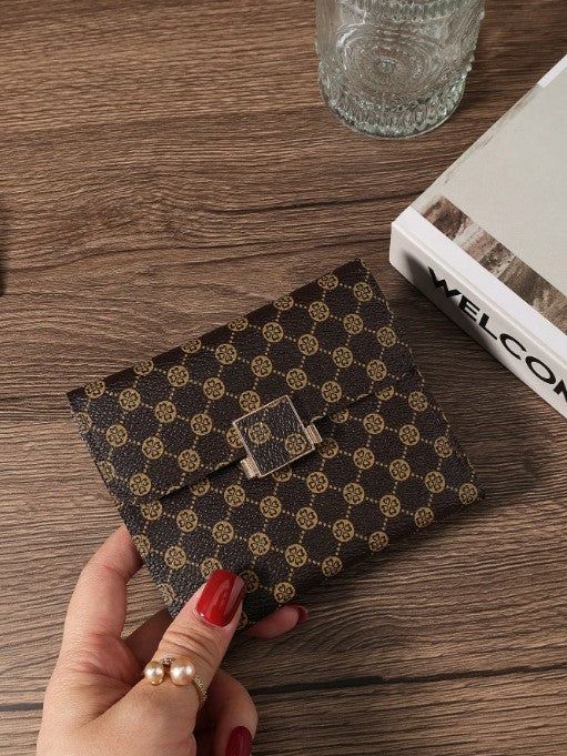 Shein Fashion Coin Pocket Small Bifold Slim Women Wallet -.