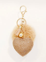 Shein Fashion 1pc Lipstick, Sunglasses & Lips Multi-Charm Keychain Elegant Bag Accessory >
