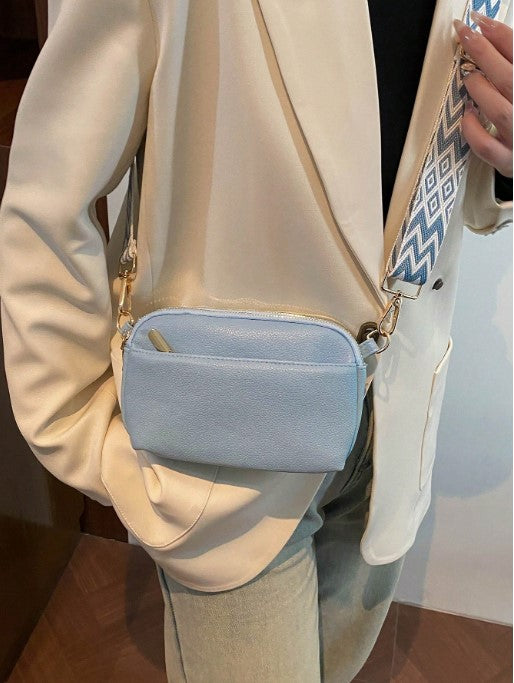 Shein Mini Minimalist Plain Crossbody Bag -.