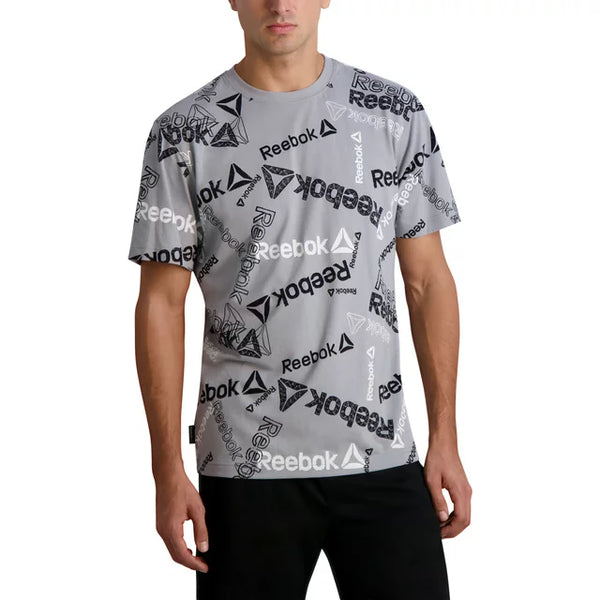 Reebok Men's All Over Logo Graphic T-Shirt, M /#