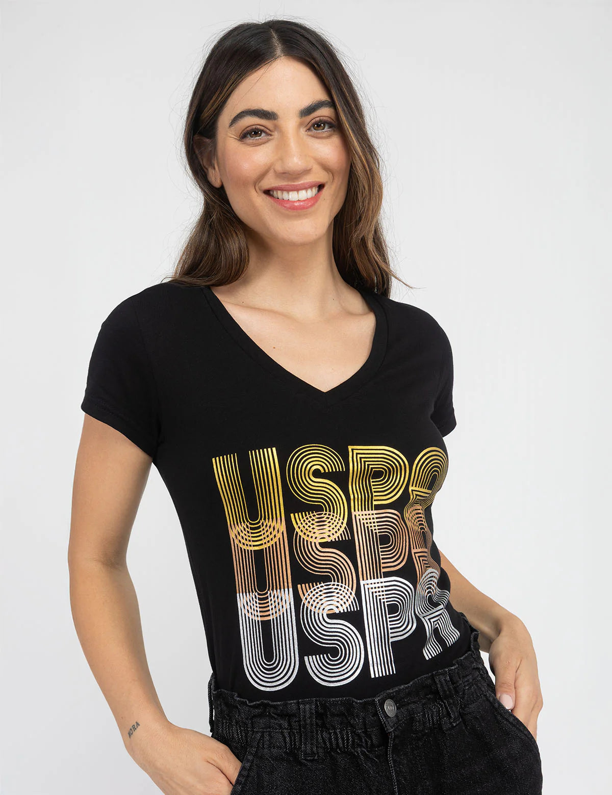 U.S. Polo Triple USPA V-Neck T-shirt -.