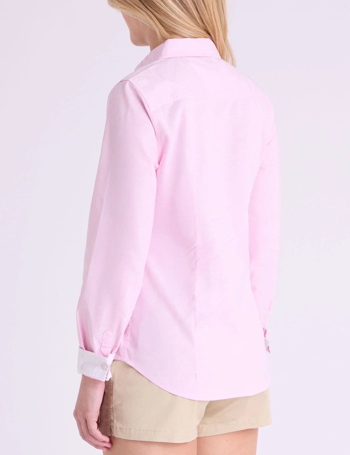 U.S. Polo Long Sleeve Solid Stretch Oxford Shirt, S -.
