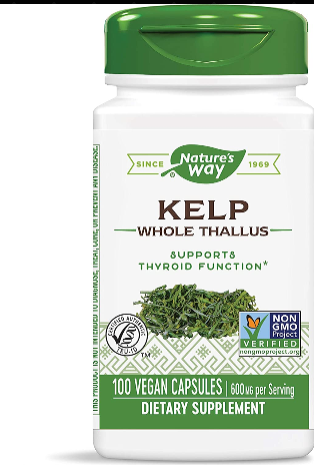 218 Nature's Way Kelp 600 mg Non-GMO Project Verified Gluten Free Vegetarian; 180 Count (Packaging May Vary)