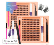 Shein DIY Eyelash Extensions 120 Clusters Manga Lashes, Code: AL50 +