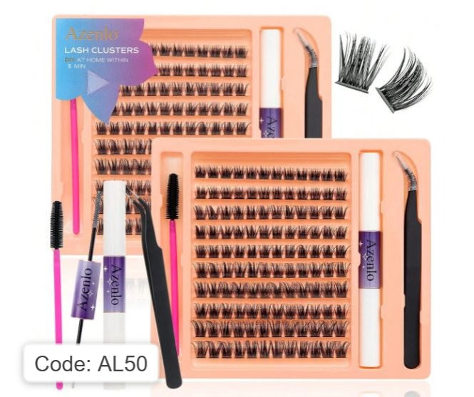 Shein DIY Eyelash Extensions 120 Clusters Manga Lashes, Code: AL50 +