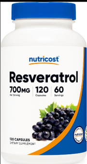 Nutricost Resveratrol 700mg, 120 Capsules - Vegan, Gluten Free, Non-GMO